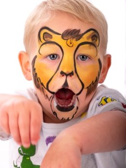 lion face paint